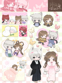 Kamisama Kiss 5*7 inch sticker sheet 
