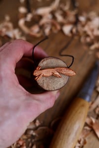 Image 2 of Red Squirrel Special Pendant Necklace 