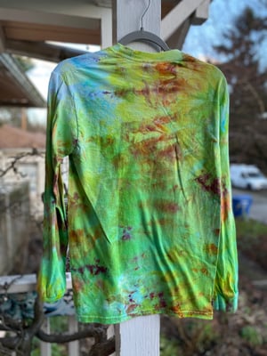 Image of SMALL Party At Your Own Pace Long Sleeve Tie Dye Shirt