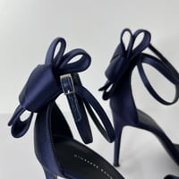 Image 4 of  Giuseppe Zanotti Navy Bow Sandals