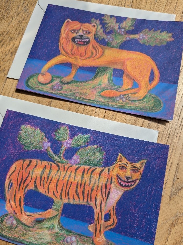 Image of Big Cat Greetings Cards