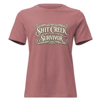 Image 5 of Shit Creek Survivor Funny Women’s T-Shirt | Sarcastic Western Humor Graphic Tee