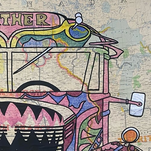 Image of “FURTHER” BUS PAINTING