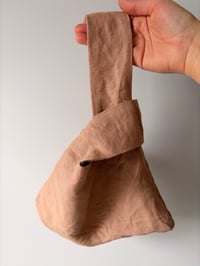 Image 2 of Floral & salmon knot purse | reversible 