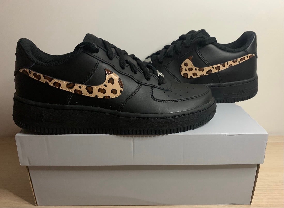 leopard print custom air force 1