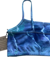 Image 9 of L (38) Bralette in Moody Blues Geode Ice Dye