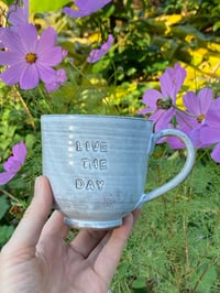 Image 1 of Debossed  LIVE THE DAY Mug