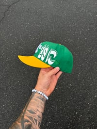 Image 4 of TRI TONE KELLY GREEN  OAKLAND ATHLETICS CUSTOM FITTED CAPS CAP