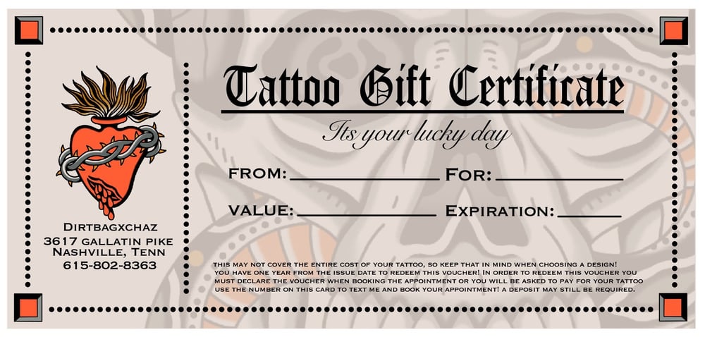 Image of Gift Certificate 