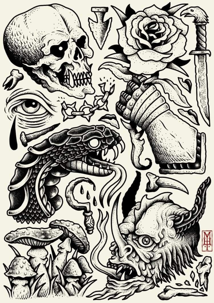 Venom and Valour - heavyweight A4 print 