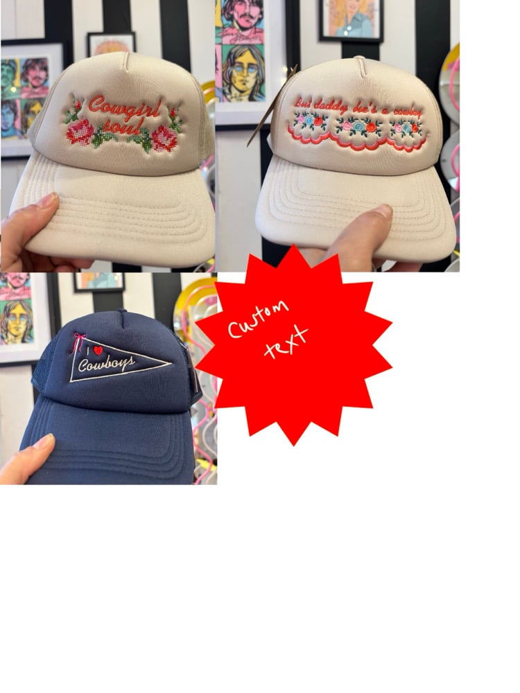Image of Patterned trucker cap