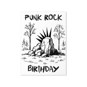 Image of Punk Rock Birthday Card Design 🪨