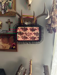 Image 1 of Orange Gingham Wall Hanging