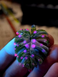 Image 3 of UV drippy monstera pendant 🌿.