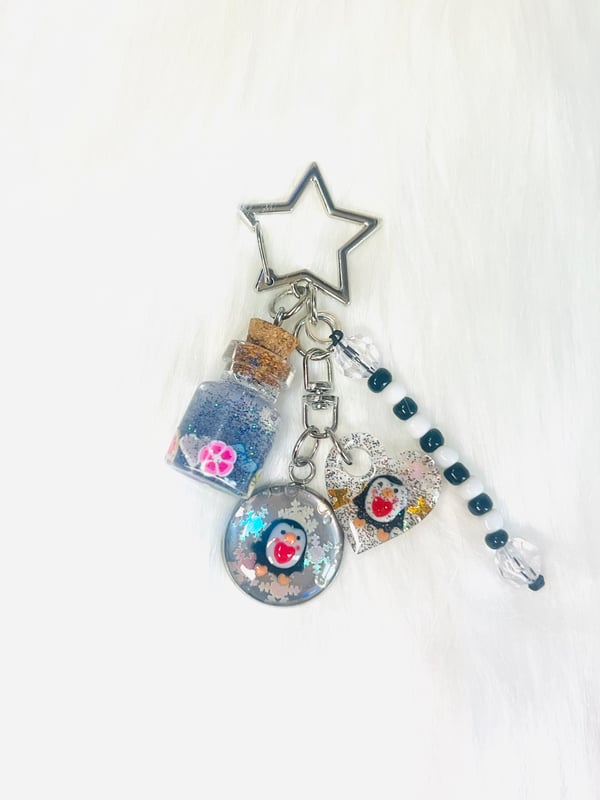Image of Cute penguin keychain