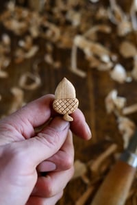 Image 3 of Acorn Pendant Necklace 