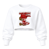 Sneaker Girl Cropped Sweatshirt ❤️