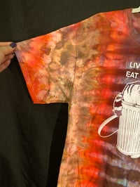 Image 2 of Large Live Fast Eat Trash Tie Dye Shirt 3