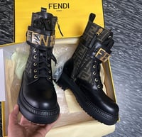 Image 1 of FF BROWN BUCKLE BOOTS