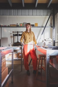 Image 3 of The Artist Trouser ~ Burnt Orange corduroy 