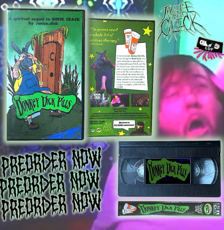 Donkey Dick Pills VHS preorder