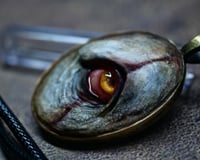 Image 8 of Pennywise Eye glow in the dark pendant OOAK