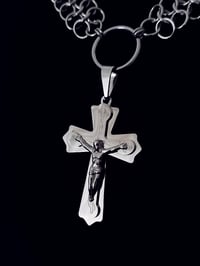 Image 3 of Jesus Cross Necklace - European, big rings