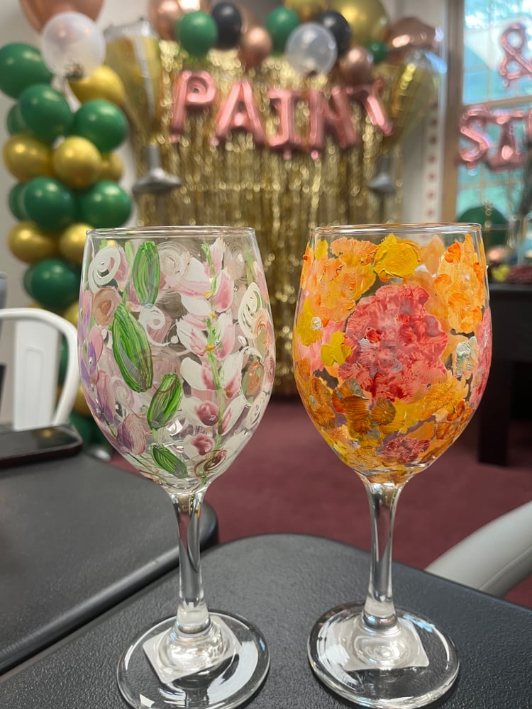 Image of Home Instead Wine Glass Paint Party