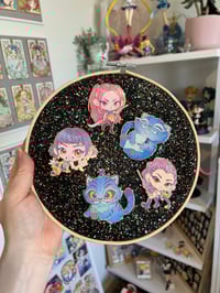 Image 1 of K-PoP chibi and Tiger enamel pins 