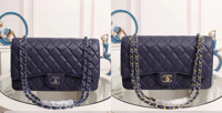 C Flap Bag - Navy Blue