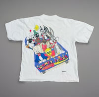 Image 2 of VTG 90s Looney Tunes Rocket Tee Sz XL