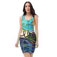Image 2 of ORR Shhhh Blue Bodycon dress