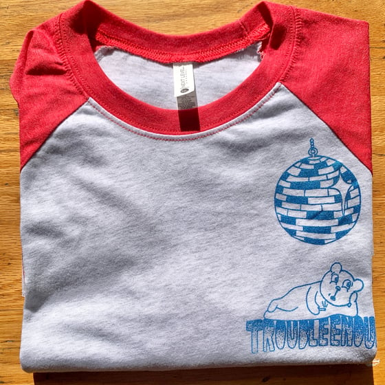 Image of "Trouble in the Disco" Raglan t-shirt (M)