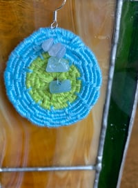 Image 5 of Bohemian Earrings in Blue Gems