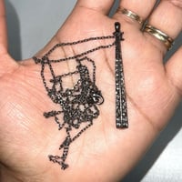 Image 5 of Long crystal layering pendant necklace