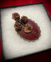 Image 2 of Victorian Flower Copper Brooch