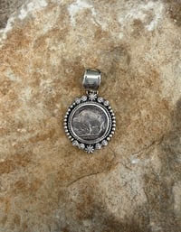 Buffalo Nickel Sunrise Stamp Bail