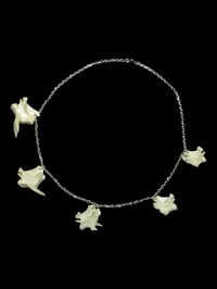 Image 1 of wild cat vertebrae necklace