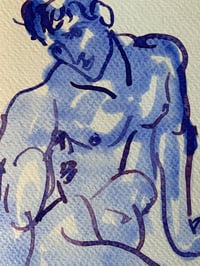 Image 3 of Watercolour ~ Blue Boys XXVII