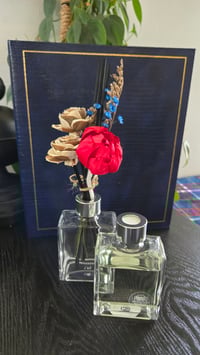 Image 1 of Dainty Collection:Roped Peony and Wood Floral Reed Diffuser