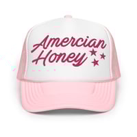 Image 1 of American Honey Stars Pink Foam Trucker Hat | Otto Cap from PatriotsCo.com