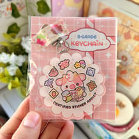 Image 4 of Certified Sticker Addict | Acrylic Keychain - B Grade