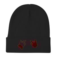 Image 3 of Stinky Finger Embroidered Beanie
