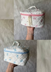 Large Bow Cosmetic Bag