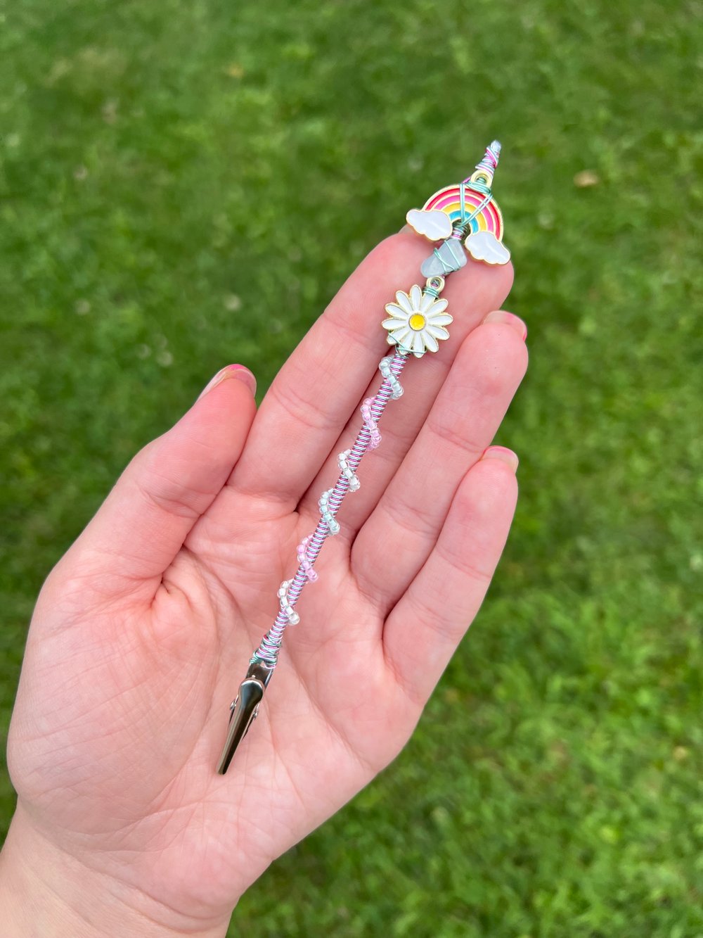 Image of 6 Inch Beaded Clips