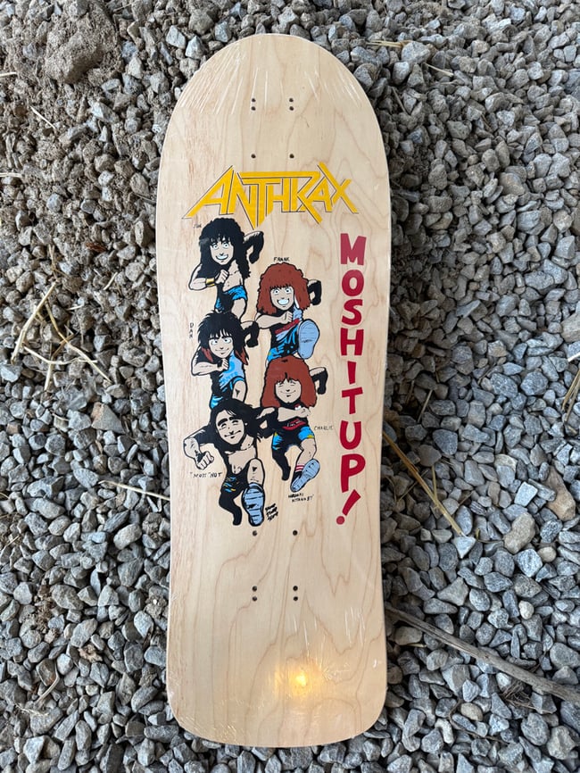 Anthrax mosh it up! Old school reissue Skateboard 