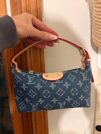 Image 3 of Savanah mini denim bag blue 