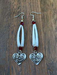 Rose Dentalium Earrings 