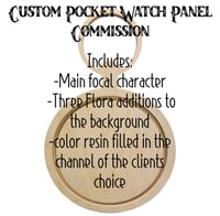 Custom Order - Pocket Watch Panel Commission Package