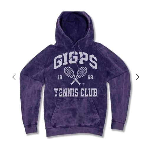 Image of GIGPS PURPLE TENNIS CLUB TEE